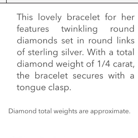 Kay diamond tennis bracelet 925 - Picture 4 of 6